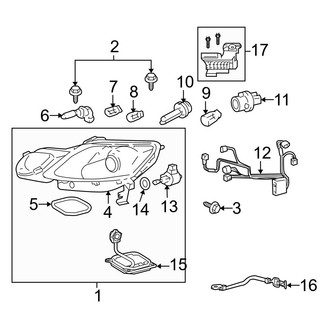 Lexus OE - Front Lamps - Headlamp Components