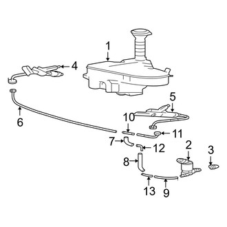 Lexus OE - Front Lamps - Washer Components
