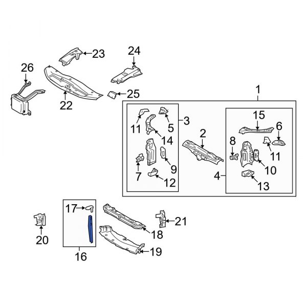 Hood Latch Support