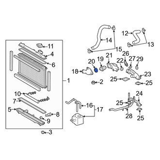 Lexus OE - Engine Coolant Thermostat Gasket