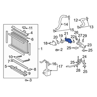 Lexus OE - Lower Engine Coolant Thermostat Housing