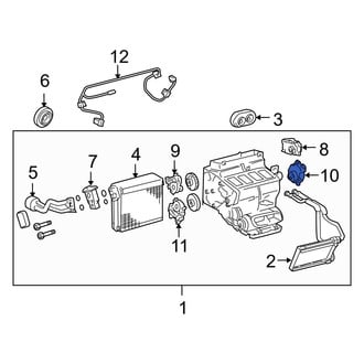 Lexus OE - Right Lower HVAC Floor Mode Door Actuator