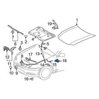 Lexus OE - Front Hood Release Handle