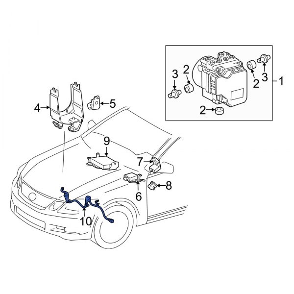 ABS Wheel Speed Sensor Wiring Harness