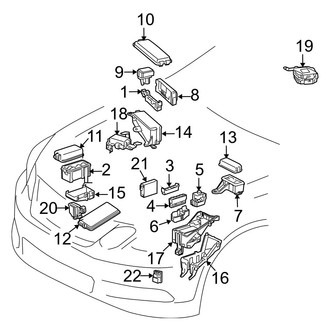 Lexus OE - Electrical Components (Control Modules & Components, Engine Compartment)