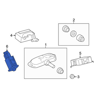 Lexus OE - Tire Pressure Monitoring System (TPMS) Reset Switch