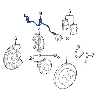 Lexus OE - Front Left ABS Wheel Speed Sensor Wiring Harness