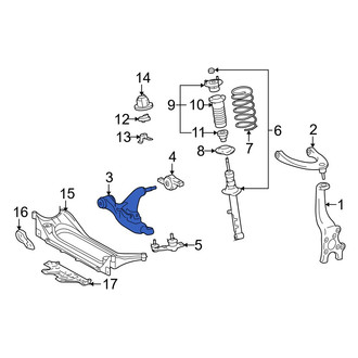 Lexus OE - Front Left Lower Suspension Control Arm