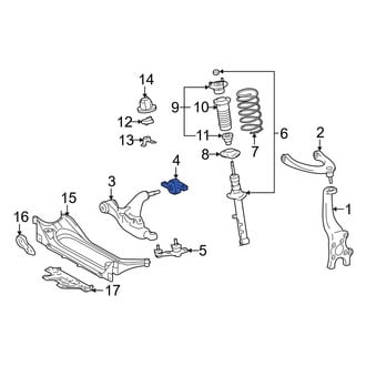 Lexus OE - Front Left Suspension Control Arm Bracket