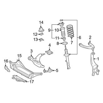 Lexus OE - Front Suspension - Suspension Components (RWD)