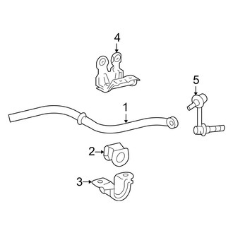 Lexus OE - Front Suspension - Stabilizer Bar & Components