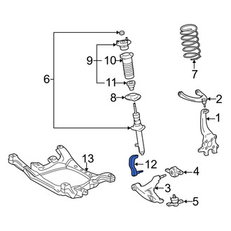 Lexus OE - Rear Suspension Shock Absorber Mount