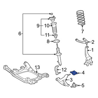 Lexus OE - Front Left Suspension Control Arm Bracket