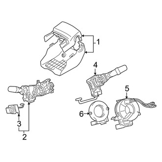 Lexus OE - Steering Column - Shroud, Switches & Levers