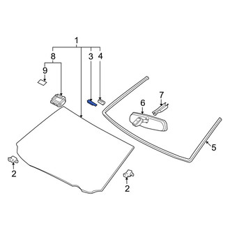 Lexus OE - Windshield Spacer