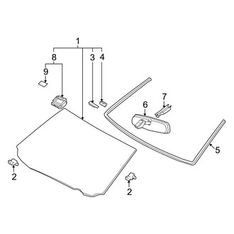 Lexus OE - Windshield - Glass