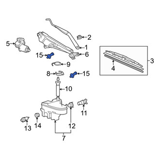Lexus OE - Front Windshield Washer Nozzle