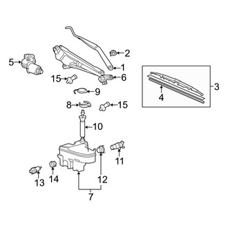 Lexus OE - Windshield - Wiper & Washer Components