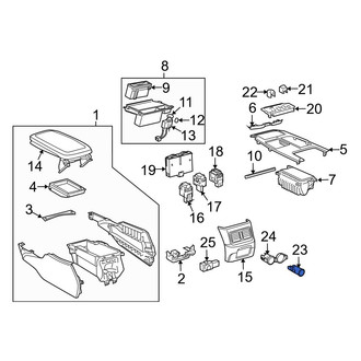 Lexus OE - Rear 12 Volt Accessory Power Outlet