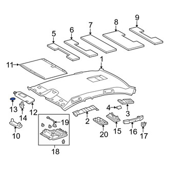 Lexus OE - Sun Visor Cover