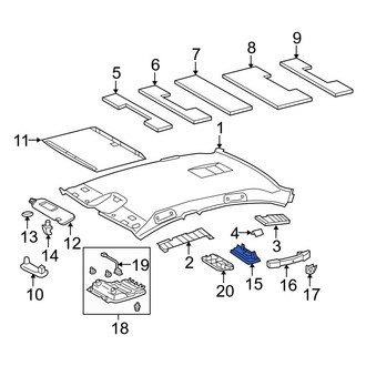 Lexus OE - Sun Visor Light