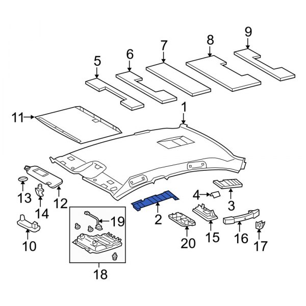 Headliner Spacer