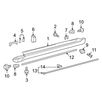 Lexus OE - Pillars, Rocker & Floor - Exterior Trim