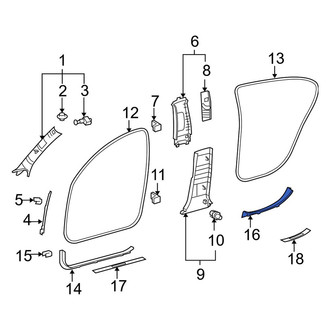 Lexus OE - Front Left Door Sill Plate