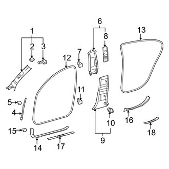 Lexus OE - Pillars, Rocker & Floor - Interior Trim