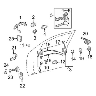 Lexus OE - Front Door - Lock & Hardware