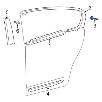 Lexus OE - Door Reveal Molding Rivet