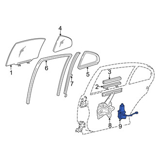 Lexus OE - Rear Right Window Motor