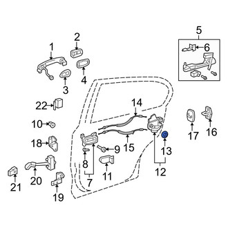 Lexus OE - Front Door Latch Seal