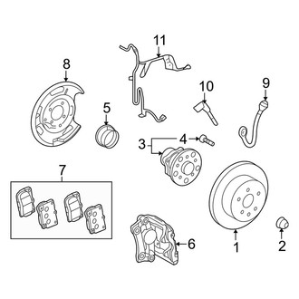 Lexus OE - Rear Suspension - Brake Components