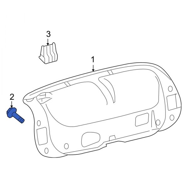 Deck Lid Trim Clip