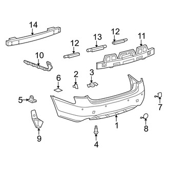 Lexus OE - Rear Bumper - Bumper & Components