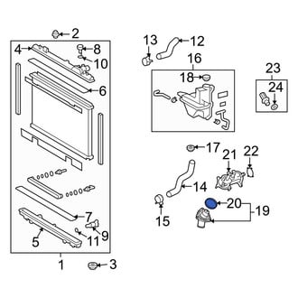Lexus OE - Engine Coolant Thermostat Housing Gasket