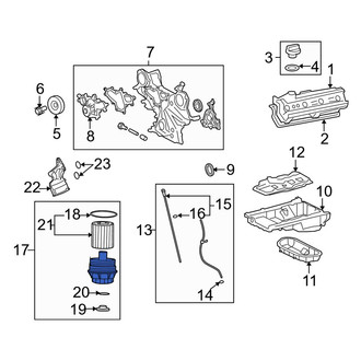 Lexus OE - Engine Oil Filter Housing Cover