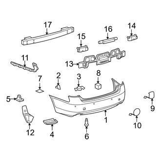 Lexus OE - Rear Bumper - Bumper & Components