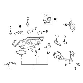 Lexus OE - Front Lamps - Headlamp Components