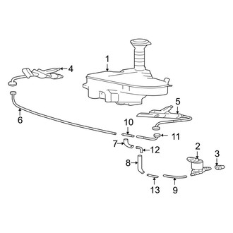 Lexus OE - Front Lamps - Washer Components