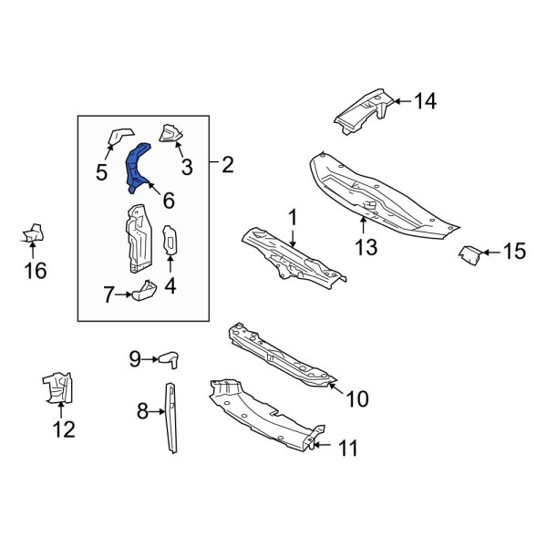 Radiator Support Panel