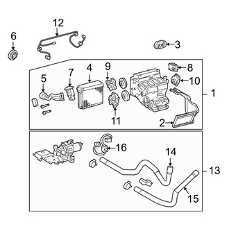 Lexus OE - Air Conditioner & Heater - Evaporator & Heater Components