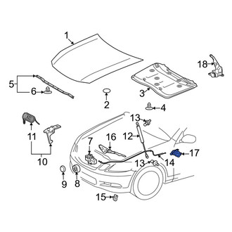 Lexus OE - Front Hood Release Handle