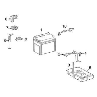 Lexus OE - Electrical - Battery (Conventional, W/O Active Stabilizer)
