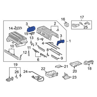 Lexus OE - Left Drive Motor Battery Pack Bracket