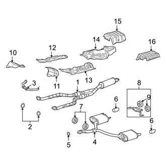 Lexus OE - Exhaust System - Exhaust Components