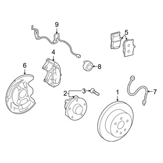 Lexus OE - Front Suspension - Brake Components
