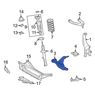Lexus OE - Front Left Lower Suspension Control Arm