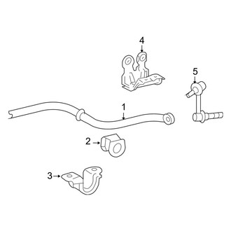 Lexus OE - Front Suspension - Stabilizer Bar & Components (W/O Active Stabilizer Suspension)